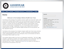 Tablet Screenshot of goodyearretireetrust.com